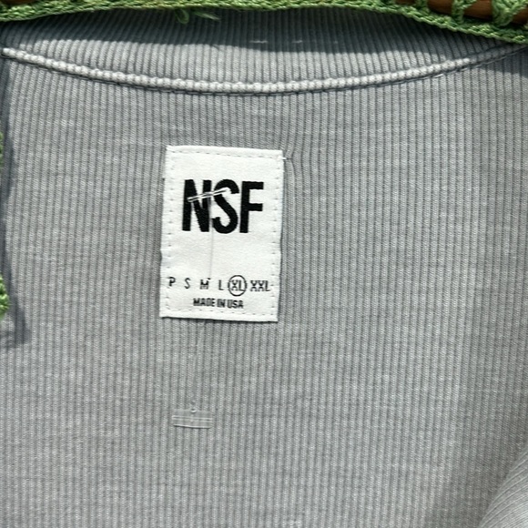 NSF RIB KNIT CASUAL CHIC STORMY GREY Lounge MIDI DRESS W SLIT WOMENS XL NEW NWT - Picture 2 of 7